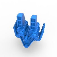 Engine V8 with double supercharger Version 6 Scale 1:25 - Thumbnail 5