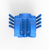 Engine V8 with double supercharger Version 6 Scale 1:25 - Thumbnail 8