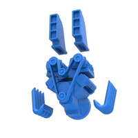 Engine V8 with double supercharger Version 6 Scale 1:25 - Thumbnail 15