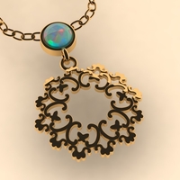 Floral pendant 001 - Thumbnail 1