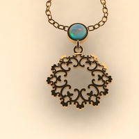 Floral pendant 001 - Thumbnail 2