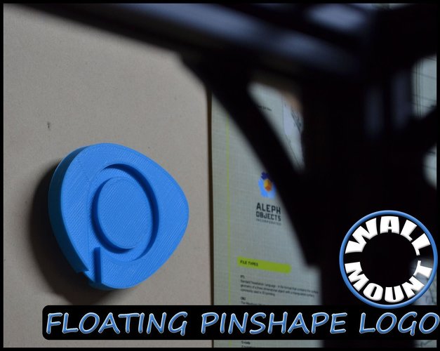Pinshape Logo - Wall Mount Bracket 3D Print 51704