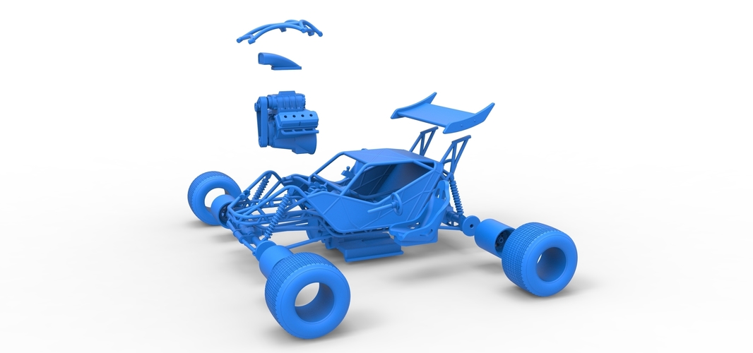 Diecast concept dirt buggy Scale 1:25 3D Print 517073