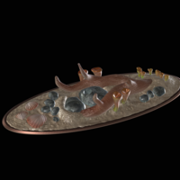 mahi mahi / dorado / underwater statue detailed texture  - Thumbnail 8