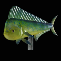 mahi mahi / dorado / underwater statue detailed texture  - Thumbnail 9