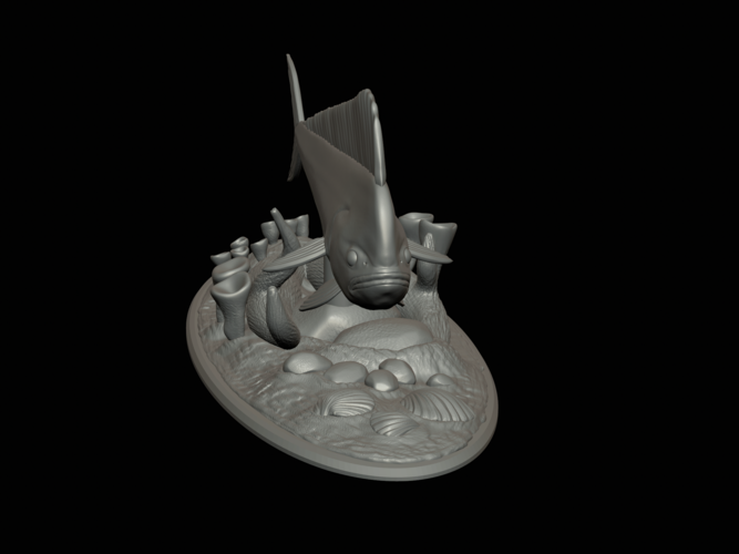 mahi mahi / dorado / underwater statue detailed texture  3D Print 517172