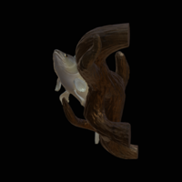zander / pikeperch underwater statue on the wall  - Thumbnail 3