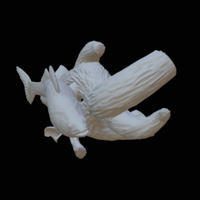 zander / pikeperch underwater statue on the wall  - Thumbnail 10