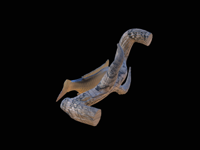 carp underwater statue on the wall 3D Print 517190