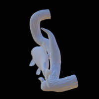 carp underwater statue on the wall - Thumbnail 11