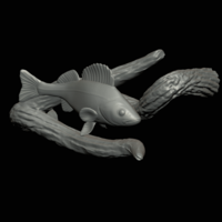 perch underwater statue on the wall - Thumbnail 10