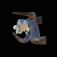 pike underwater statue on the wall - Thumbnail 2