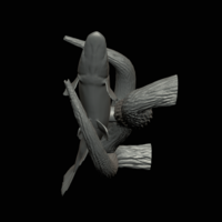pike underwater statue on the wall - Thumbnail 11