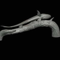 mahi mahi / dorado underwater statue on the wall - Thumbnail 10