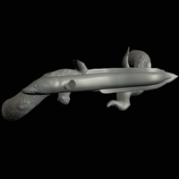 Eel underwater statue on the wall  - Thumbnail 5