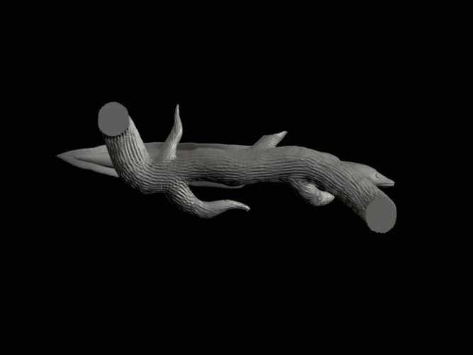 Eel underwater statue on the wall  3D Print 517276