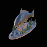  carp 2.0 underwater statue detailed - Thumbnail 1