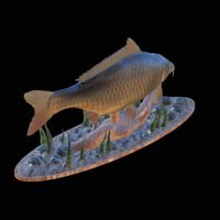  carp 2.0 underwater statue detailed - Thumbnail 4