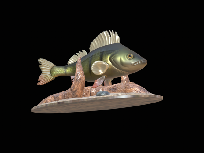 perch 2.0 underwater statue 3D Print 517337