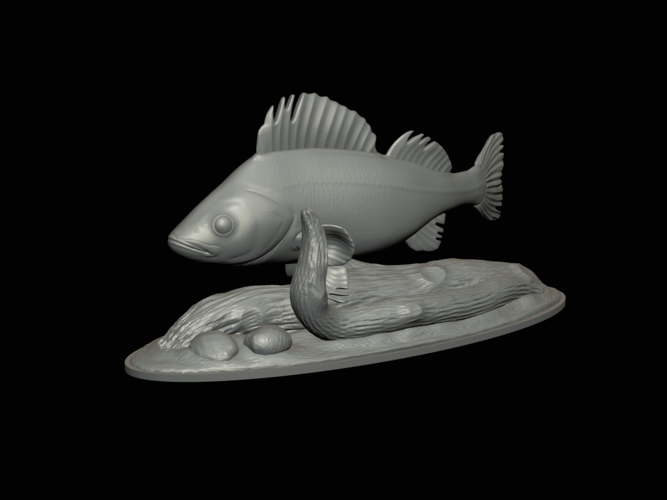 perch 2.0 underwater statue 3D Print 517338