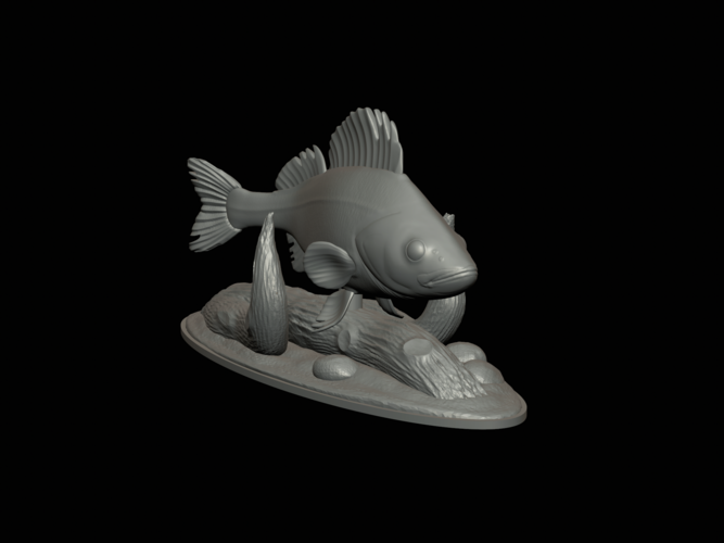 perch 2.0 underwater statue 3D Print 517342