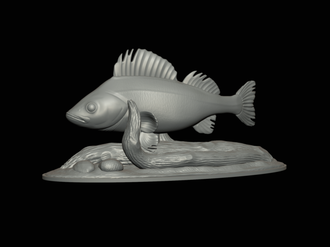 perch 2.0 underwater statue 3D Print 517343