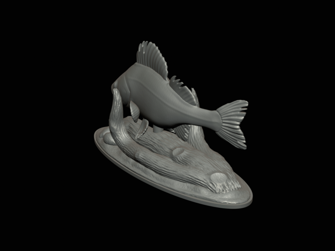 perch 2.0 underwater statue 3D Print 517344