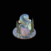big pike 2.0 underwater statue - Thumbnail 5