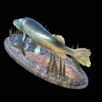 big pike 2.0 underwater statue - Thumbnail 6