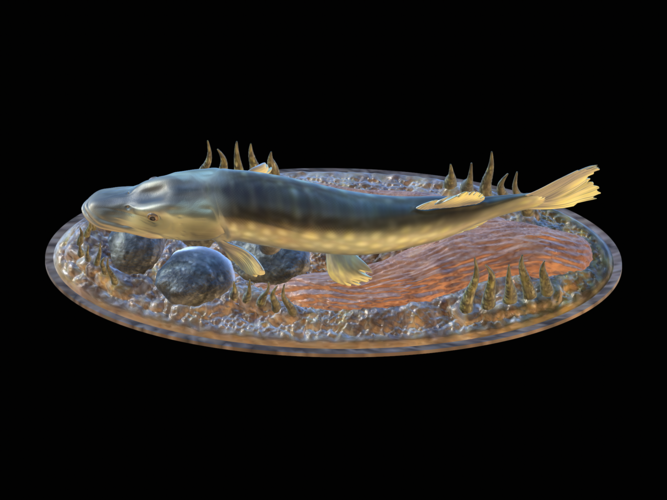 big pike 2.0 underwater statue 3D Print 517351