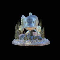 big pike 2.0 underwater statue - Thumbnail 9