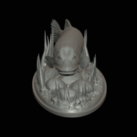 big pike 2.0 underwater statue - Thumbnail 12