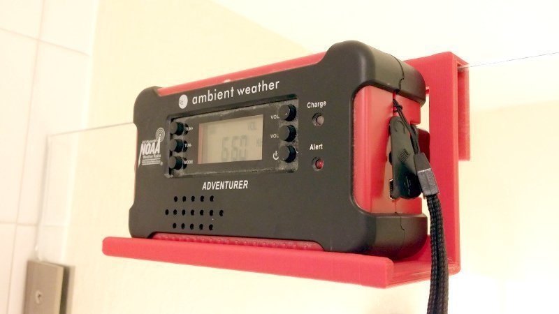 Over the Shower Shelf for a Radio or Smartphone
