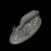 big pike 2.0 underwater statue - Thumbnail 17