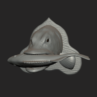 Pike eat perch detailed texture trophy taxidermy - Thumbnail 1