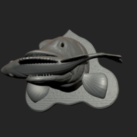 Pike eat perch detailed texture trophy taxidermy - Thumbnail 2