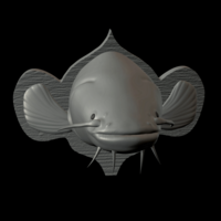 catfish detailed texture trophy taxidermy - Thumbnail 13