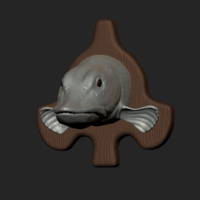 pike detailed texture trophy taxidermy  - Thumbnail 1