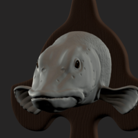 pike detailed texture trophy taxidermy  - Thumbnail 7