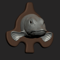 pike detailed texture trophy taxidermy  - Thumbnail 9