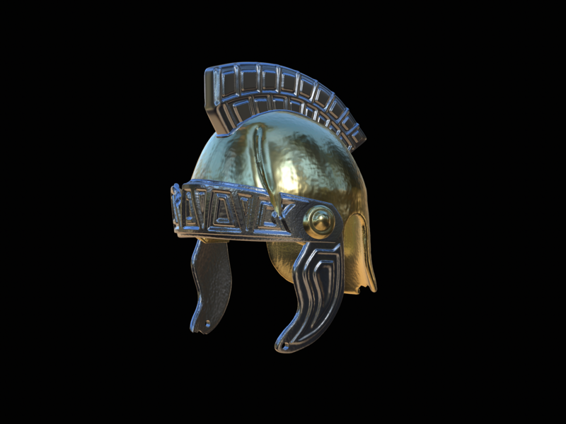 2. slightly broken Helmet rome Antiquity 