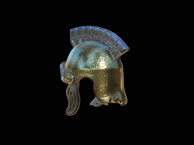 2. slightly broken Helmet rome Antiquity  3D Print 517612