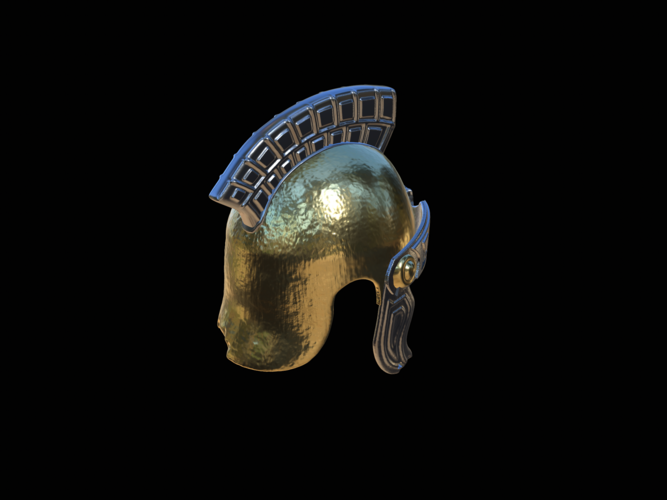 2. slightly broken Helmet rome Antiquity  3D Print 517614