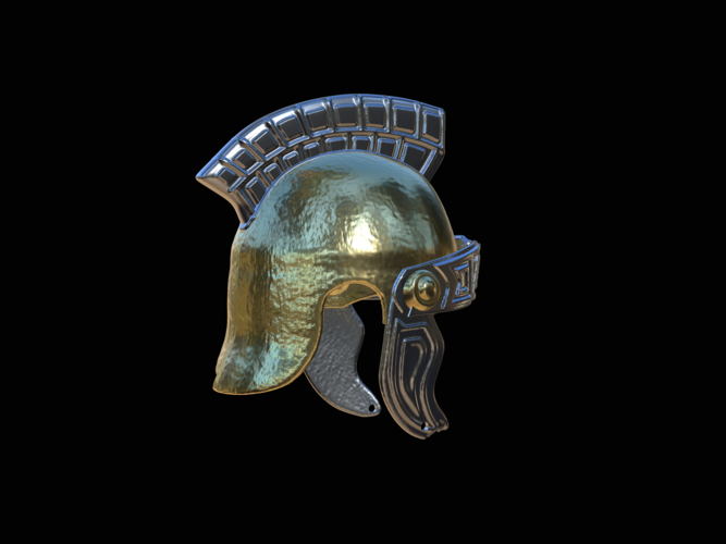 2. slightly broken Helmet rome Antiquity  3D Print 517615