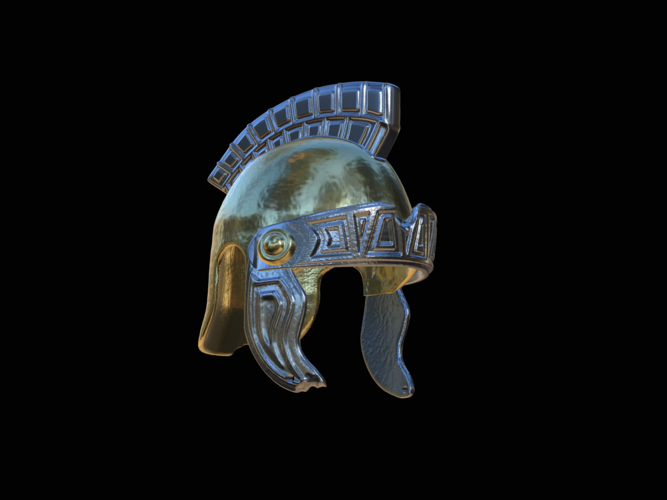 2. slightly broken Helmet rome Antiquity  3D Print 517616