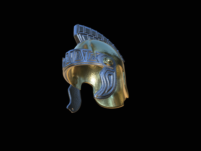 2. slightly broken Helmet rome Antiquity  3D Print 517620