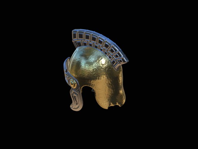 2. slightly broken Helmet rome Antiquity  3D Print 517621