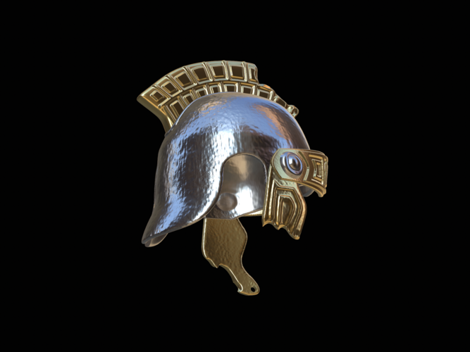 3. very broken Helmet rome Antiquity  3D Print 517626