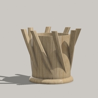 Small flower vase 3D Printing 517639