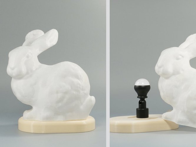 Stanford Bunny lamp 3D Print 51771